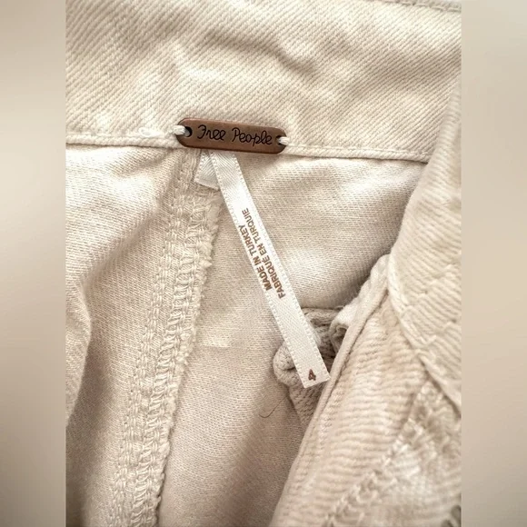 Free People • We The Free First Light Utility Pants • 4 • Almond Milk - Picture 8 of 12